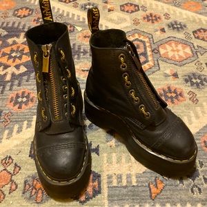 Doc Marten Sinclair Milled Napa Leather Platforms